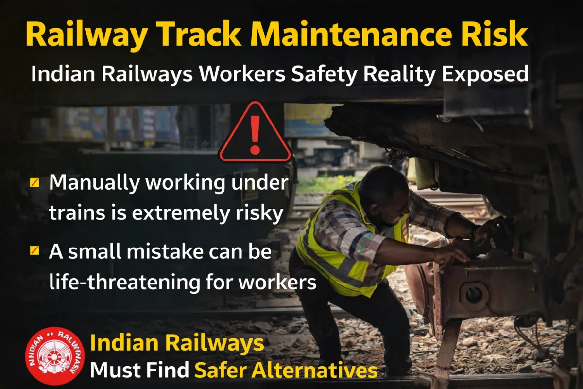 Railway Track Maintenance Risk: Indian Railways Workers Safety Reality Exposed