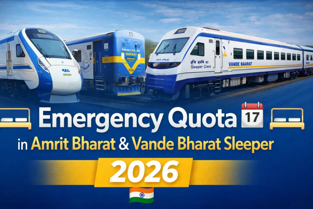 Emergency Quota in Amrit Bharat & Vande Bharat Sleeper: Big Relief for Railway Passengers in 2026