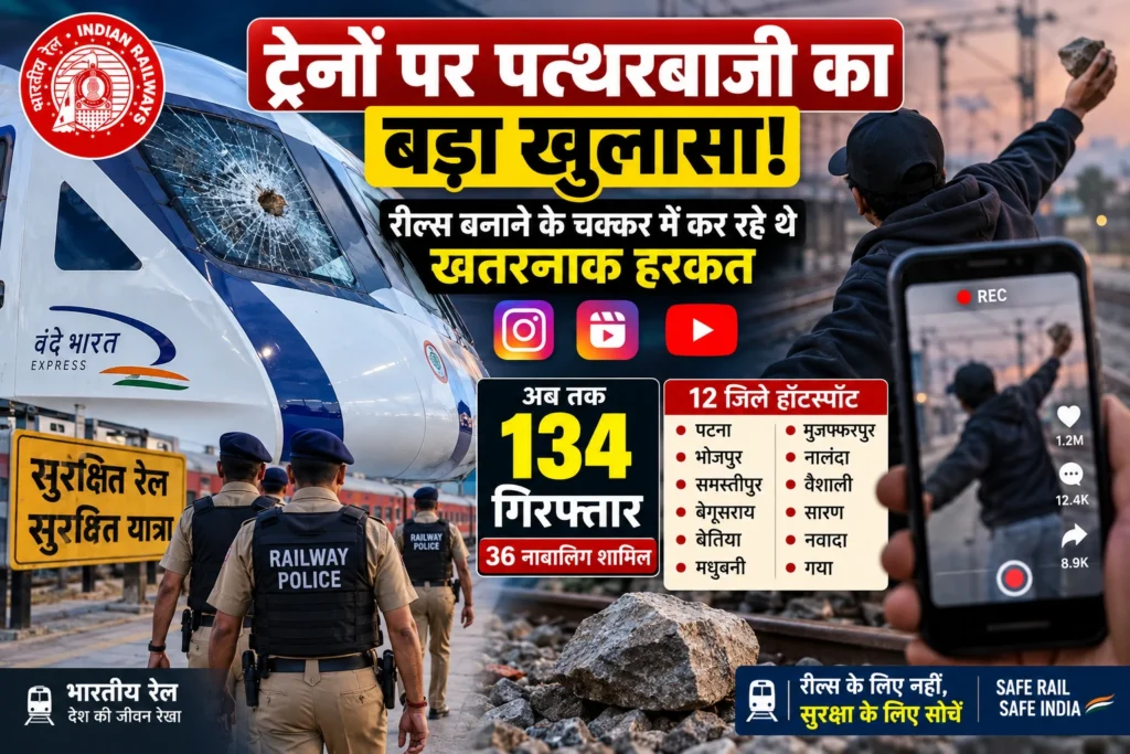 Bihar Train Stone Pelting: Reels के लिए ट्रेनों पर पत्थरबाजी